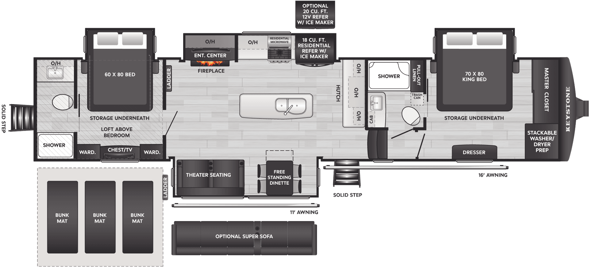 2023 Keystone RV 2023 Keystone RV Avalanche - thumbnail 2